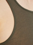 Rick Owens Ribbed Tank Top With Racerback Neckline