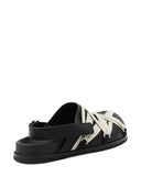 Rick Owens Leather Loafers With Crisscross Detail