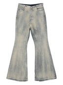 Rick Owens drkshdw bolan jeans svasato con un effetto sbiadito