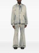 Rick Owens drkshdw bolan jeans svasato con un effetto sbiadito
