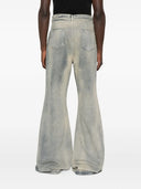 Rick Owens drkshdw bolan jeans svasato con un effetto sbiadito