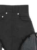 Rick Owens Drkshdw Shorts With Frayed Edges