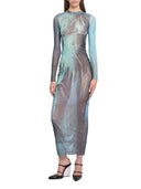 Jean Paul Gaultier Women`s Long Blue Dress
