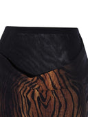 Jean Paul Gaultier Jean Paul Gaultier Wood Pattern Draped Long Skirt