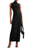 Jean Paul Gaultier Tulle Maxi Dress With Halterneck, Sequins, And Embellishments