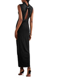Jean Paul Gaultier Tulle Maxi Dress With Halterneck, Sequins, And Embellishments