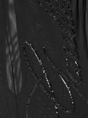 Jean Paul Gaultier Tulle Maxi Dress With Halterneck, Sequins, And Embellishments