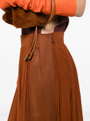 Lanvin Pleated Skirt With Ribbon