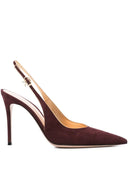 Gianvito Rossi 95mm Suede Slingback Pumps