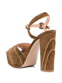 Gianvito Rossi Suede Heeled Sandals With A 125 Mm Platform