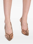 Gianvito Rossi Brenda Crystal Pumps With Slingback, 95mm