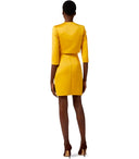 Elisabetta Franchi Robe jaune avec blazer