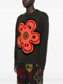 Kenzo -Crewneck -Pullover mit Blumendekoration