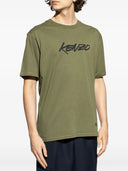 Kenzo Organic Cotton T Shirt With Logo
