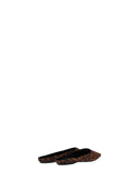 Saint Laurent Scarpe Donna In Tessuto Sandali Tacco Medio Suola In Cuoio