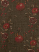 Uma Wang Pomegranate Print Virgin Wool Scarf