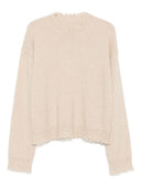 Uma Wang Cashmere Pullover mit Fransen Saum
