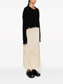 Uma Wang Cashmere Pullover mit Fransen Saum