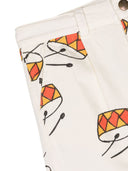 Bobo Choses Play The Drum All Over Denimbermuda Shorts