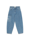 Pantalones de mezclilla lavados fendi