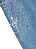 Pantalones de mezclilla lavados fendi