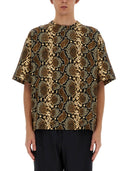 Jil Sander T Shirt With Animal Pattern