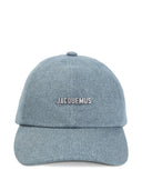 Jacquemus Gadjo denim baseball cap med logo plakett