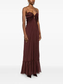 Raquel Diniz Long Dress With Ruffles