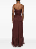 Raquel Diniz Long Dress With Ruffles