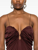 Raquel Diniz Long Dress With Ruffles