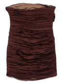 Raquel Diniz New Ambra Strapless Pleated Short Dress