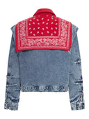 Pdf Denim Jacket With Bandana Panel