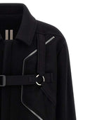 Rick Owens Blixa Jumbo Mac Zip Up Coat