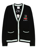 Casablanca Cardigan With Embroidered Panel