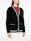 Casablanca Cardigan With Embroidered Panel