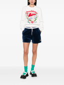 Casablanca Crewneck Sweater With Mushroom Embroidery