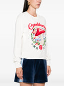 Casablanca Crewneck Sweater With Mushroom Embroidery
