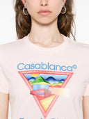 Casablanca Tennis Club T Shirt With Graphic Print