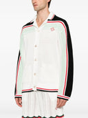 Casablanca Cardigan mit gestreiften Details