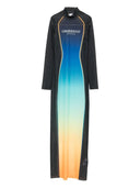 Casablanca Long Dress With A Gradient Effect