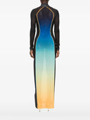 Casablanca Long Dress With A Gradient Effect
