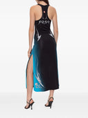 Casablanca Blades Slinky Midi Dress
