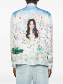 Casablanca Long Sleeved Graphic Print T Shirt