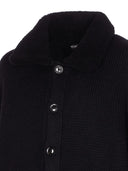 Tom Ford 3 Gauge Pure Cashmere Shearling Collar Cardigan