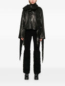 Rick Owens Leather Fringed Jacket