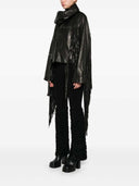 Rick Owens Leather Fringed Jacket