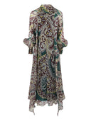 Etro Silk Dress With Paisley Print