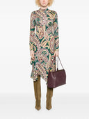Etro 佩斯利印花中长连衣裙