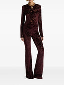 Etro Flared Trousers With Jacquard Effect