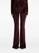 Etro Flared Trousers With Jacquard Effect